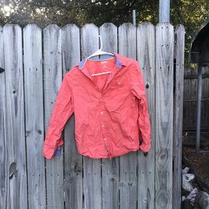 10/12 orange Arizona button up